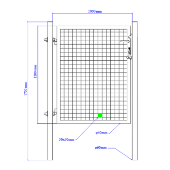 Furtka ogrodowa SX - 1,00 x 1,20 m