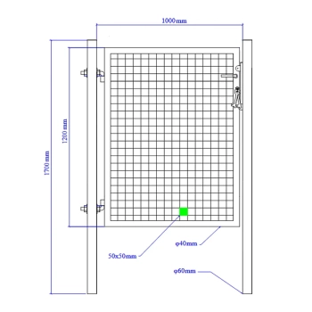 Furtka ogrodowa SX - 1,00 x 1,20 m