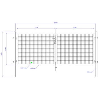 Brama ogrodowa SX - 3,00 x 1,20 m