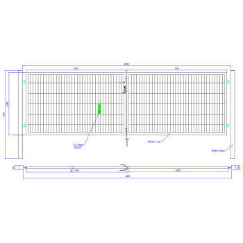 Brama ogrodzeniowa SX 656 - 5,00 x 1,20 m