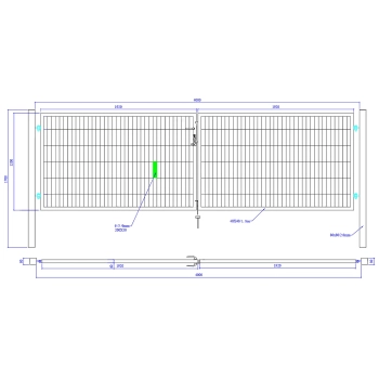 Brama ogrodzeniowa SX 656 - 3,00 x 1,20 m