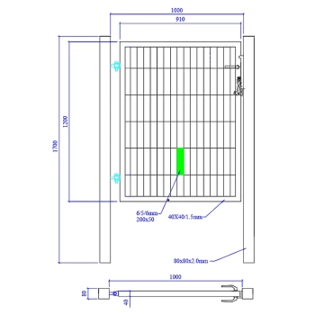 Furtka ogrodowa SX 656 - 1,00 x 1,20 m
