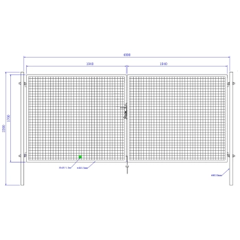 Brama ogrodowa SX - 4,00 x 1,70 m