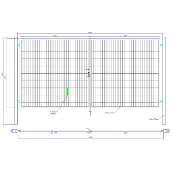 Brama ogrodzeniowa SX 656 - 4,00 x 2,00 m