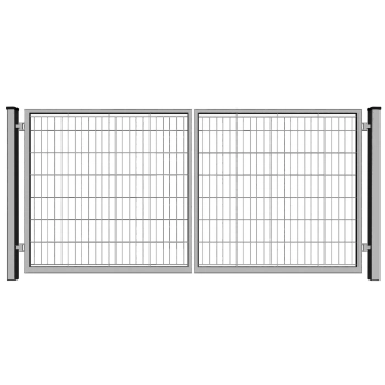 Brama PRO wypełniona panelem 2D szary