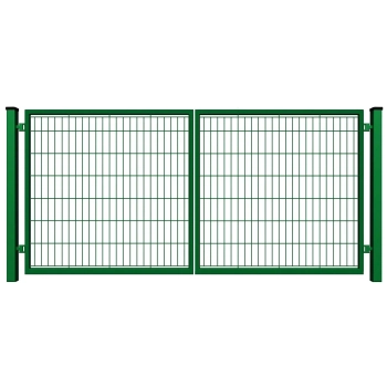 Brama PRO wypełniona panelem 2D zielony