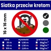 Siatka przeciw kretom 16x16mm, 2,00m - rolka 100m, czarna