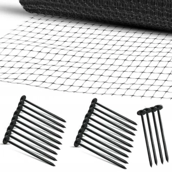 Kołki do siatki przeciw kretom 50 szt, czarne