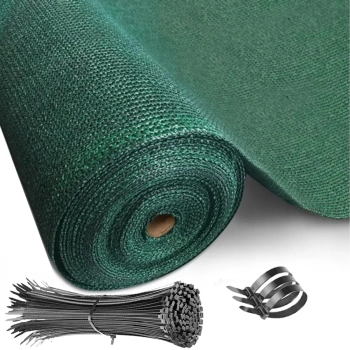Siatka cieniująca 135g, 90%, wys. 1,50m - rolka 10m, zielona