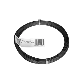 Drut wiązałkowy powlekany PCV - 0,7 / 1,0 mm / 24 m - antracyt