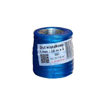 Drut wiązałkowy ocynkowany Ø 1 mm - 50 m x 2