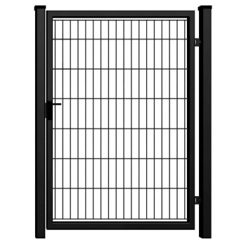 Furtka PRO wypełniona panelem 2D czarny