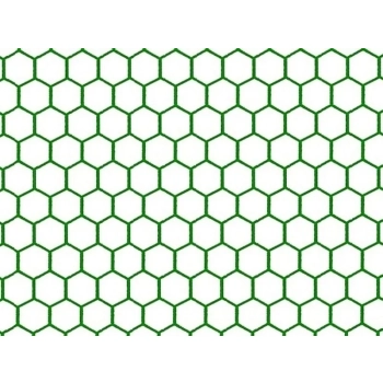 Siatka sześciokątna zielona 13x13 mm / 1,00 m