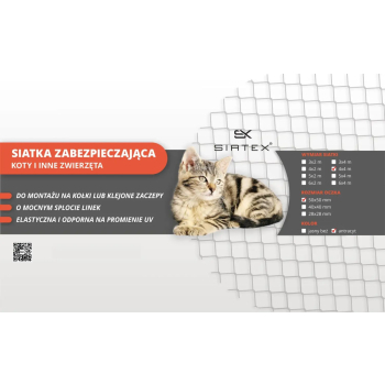 Siatka zabezpieczająca 50x50mm / 4x4m