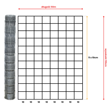 Siatka leśna - 110/12/10 L - 25 m