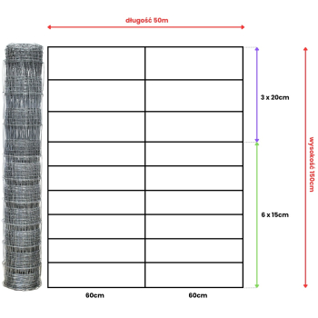 Siatka leśna - 150/10/60 L