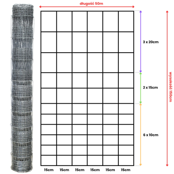 Siatka leśna - 150/12/15L