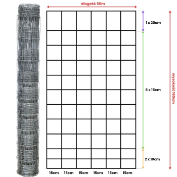 Siatka leśna - 160/12/15 L