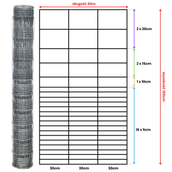Siatka leśna - 160/22/30 G16