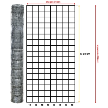 Siatka leśna - 170/18/10 L - 25 m