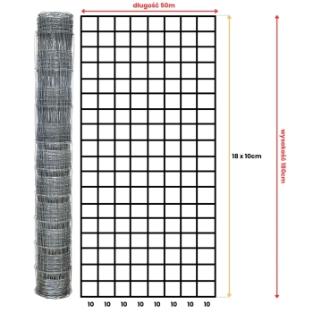 Siatka leśna - 180/19/10 M - 25 m