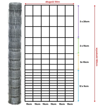 Siatka leśna - 180/21/15 G12