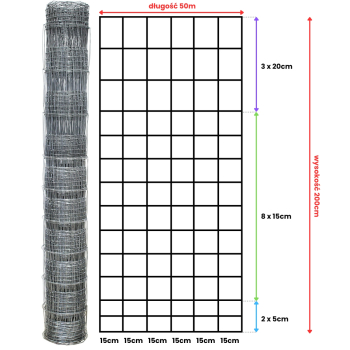 Siatka leśna - 200/14/15 L