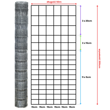 Siatka leśna - 200/17/15 L
