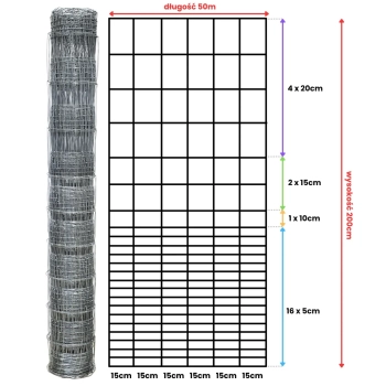 Siatka leśna - 200/24/15 G16