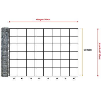 Siatka leśna - 60/7/10 L - 25 m