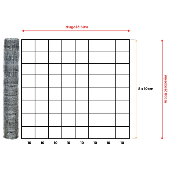 Siatka leśna - 80/9/10 L - 25 m