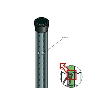 Słupek ogrodzeniowy do siatki zgrzewanej