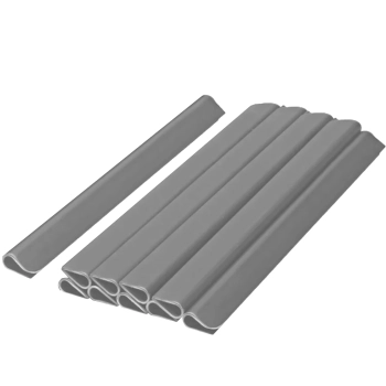 Klipsy montażowe do taśmy ogrodzeniowej 19 cm - 10 szt, szary