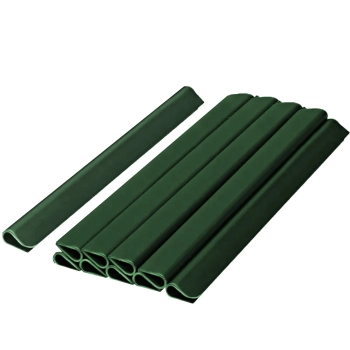 Klipsy montażowe do taśmy 19 cm - 10 szt, zielony